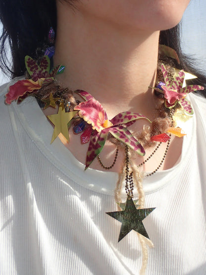 Orchid Star Handmade Necklace (Made to Order)