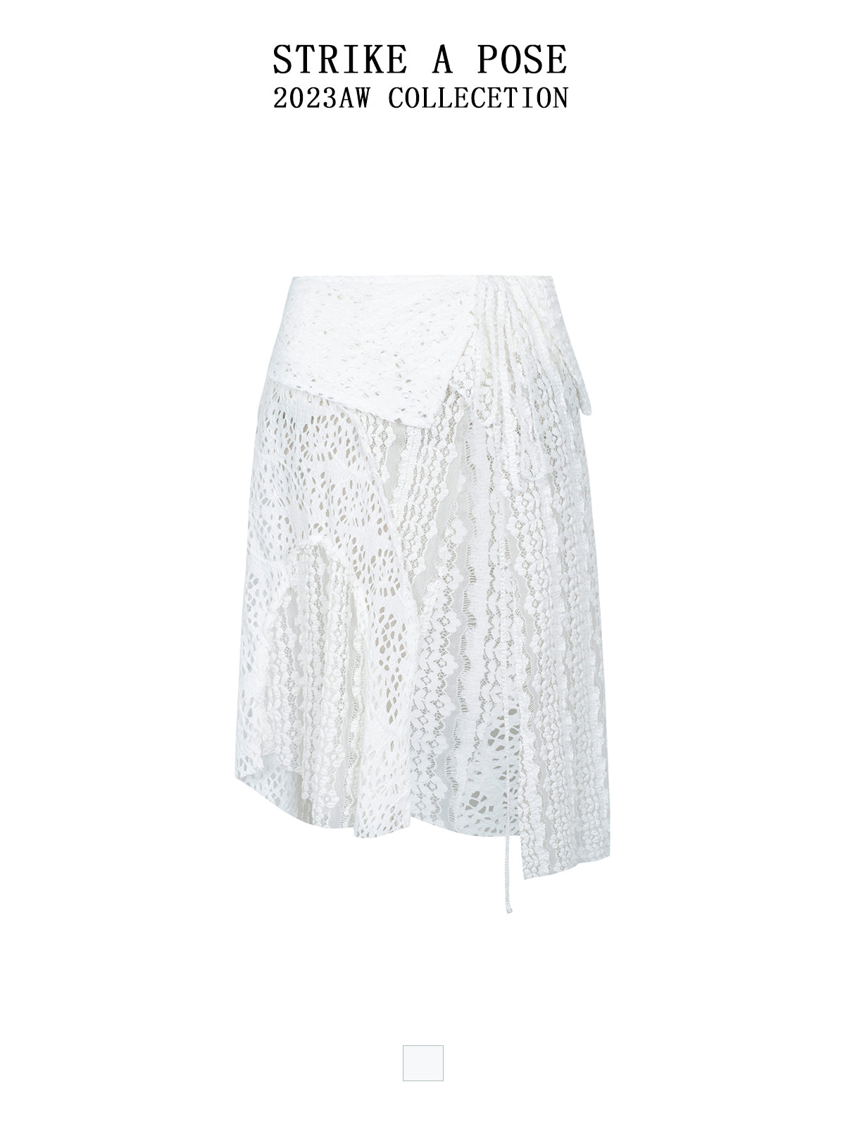 Fairy White Lace Wrap Skirt