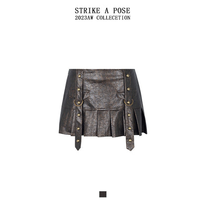 strike-a-pose-pleated-vegan-leather-mini-skirt