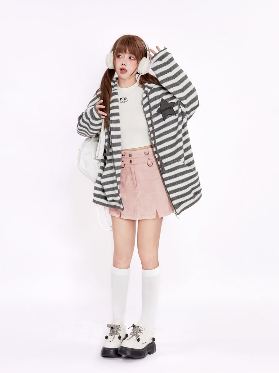 striped-oversize-long-bunny-ear-hoodie