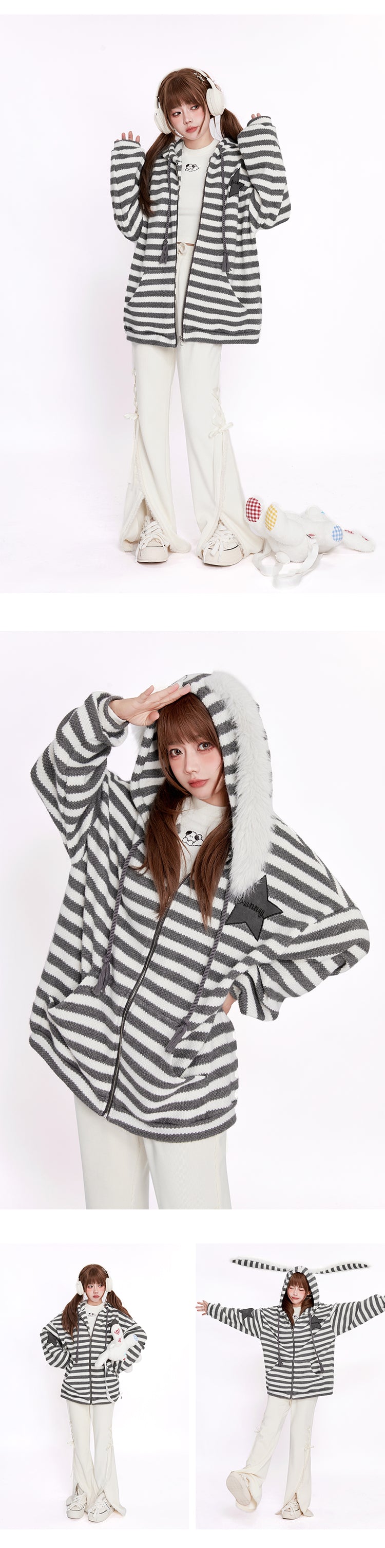 striped-oversize-long-bunny-ear-hoodie