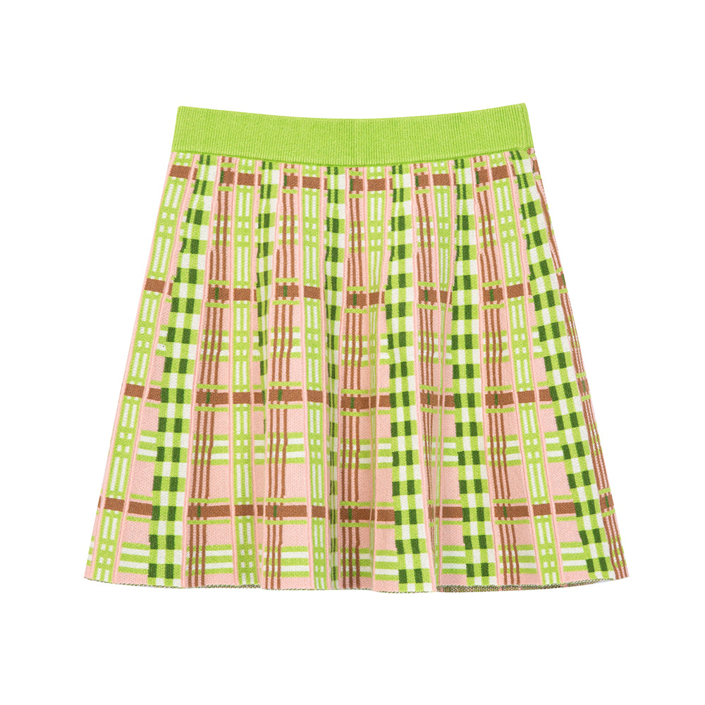 Kawaii Pleated Plaid Skirt