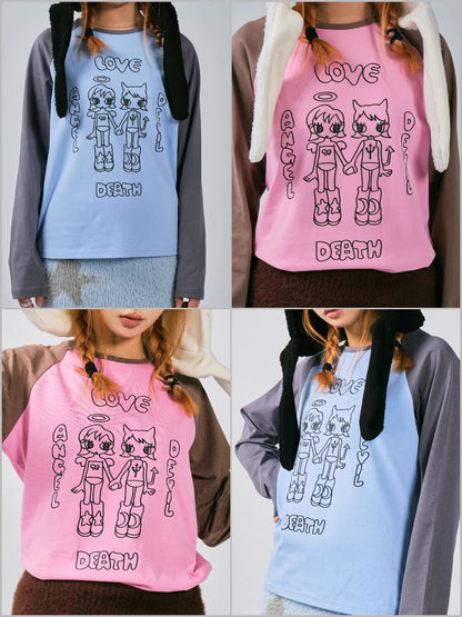 Superflat Angel Illustration Sweatshirt