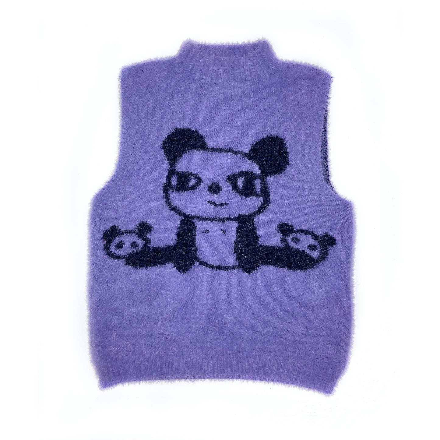 Kawaii Panda Knit Tank Top + Skirt Set