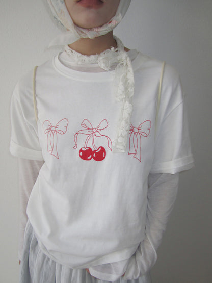 Cherry Ribbon T-shirt