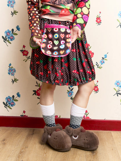 Fruits Strawberry Chocolate Balloon Skirt