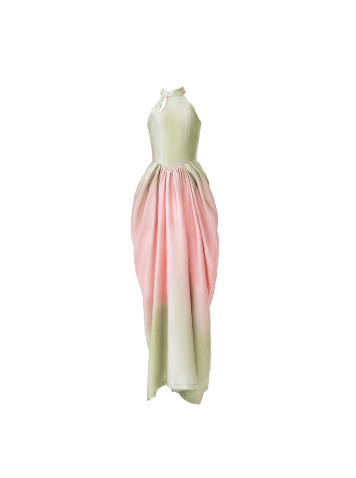 Gradient Tulip Cheongsam Dress