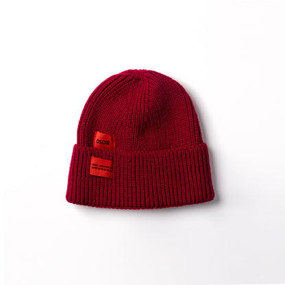 OSCill Red Patch Beanie