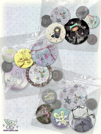 Sassy Love Kawaii Shojo Pin Set