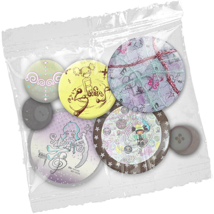 Sassy Love Kawaii Shojo Pin Set