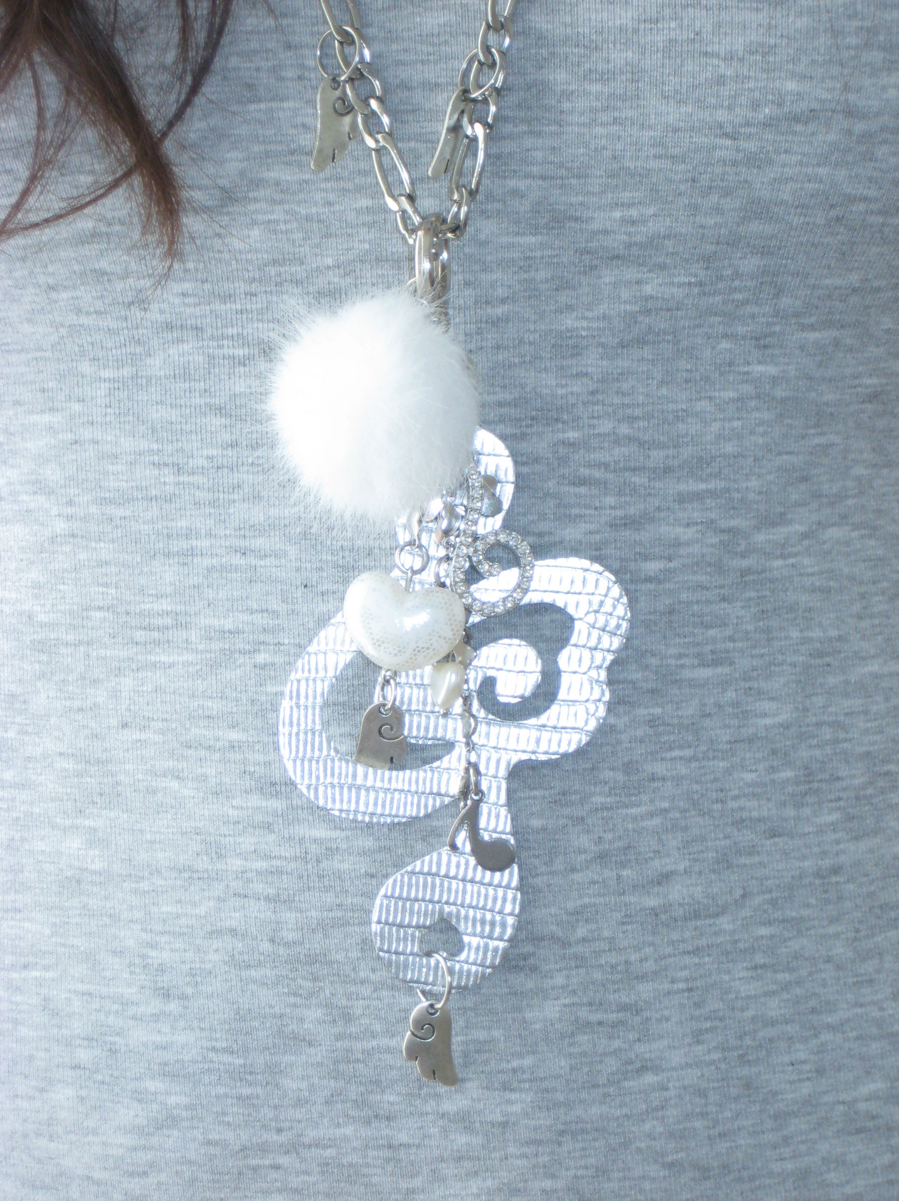 Treble Clef Music Note Angel Fairy Chain Necklace – Glitch Cupids