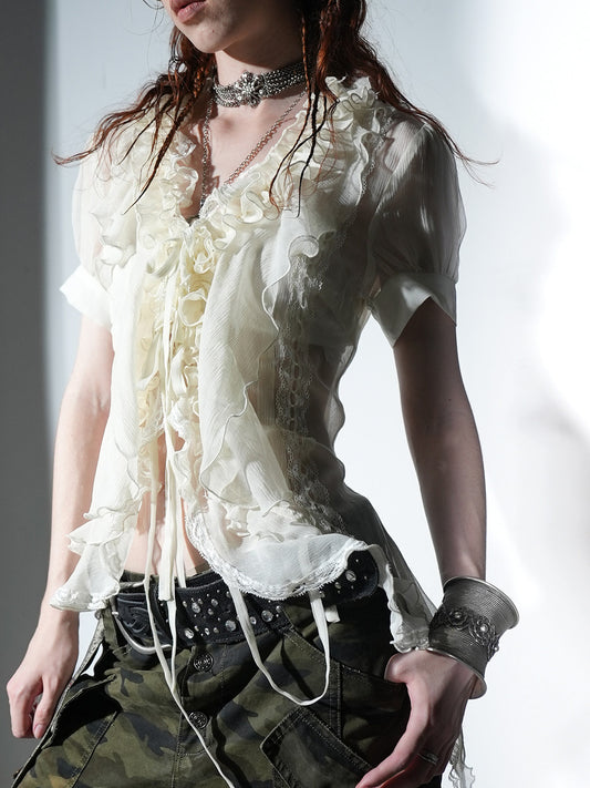 Fairy Lace Ruffle Shirt