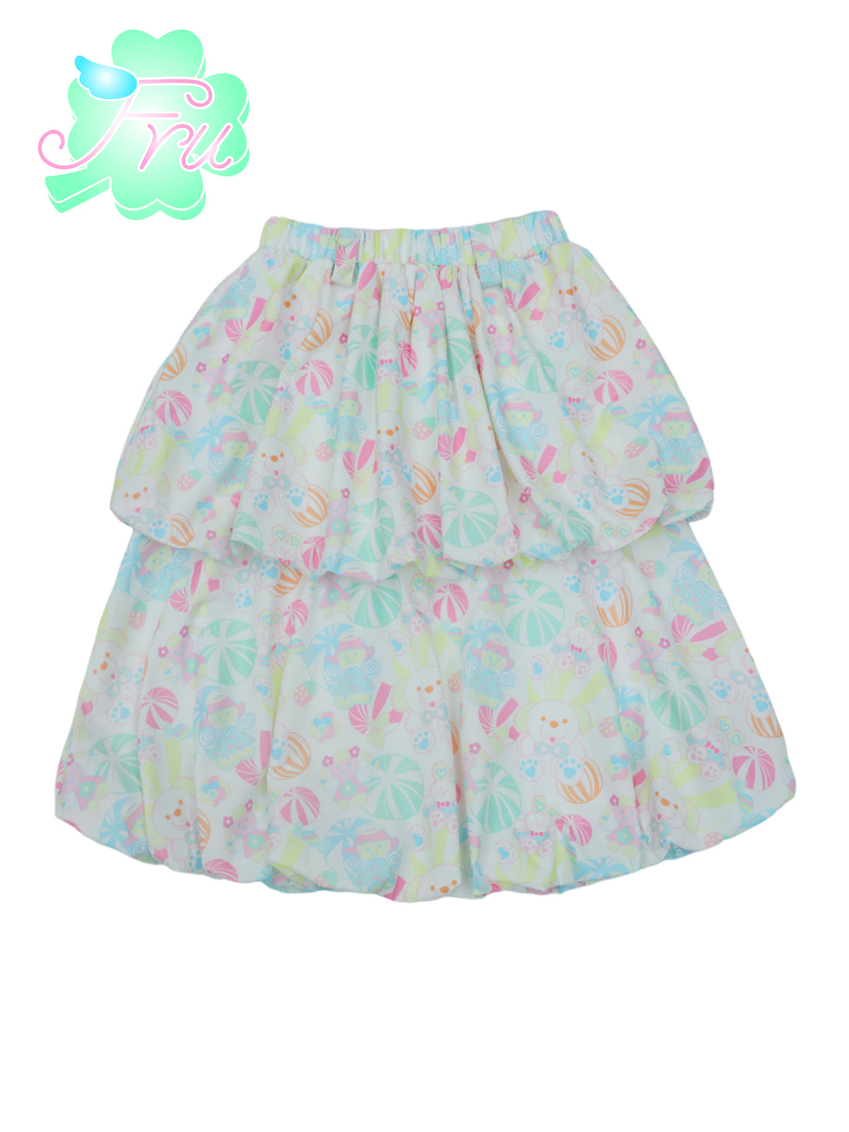 Candy Print Ballon Skirt