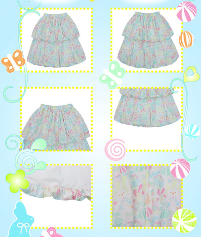 Candy Print Ballon Skirt