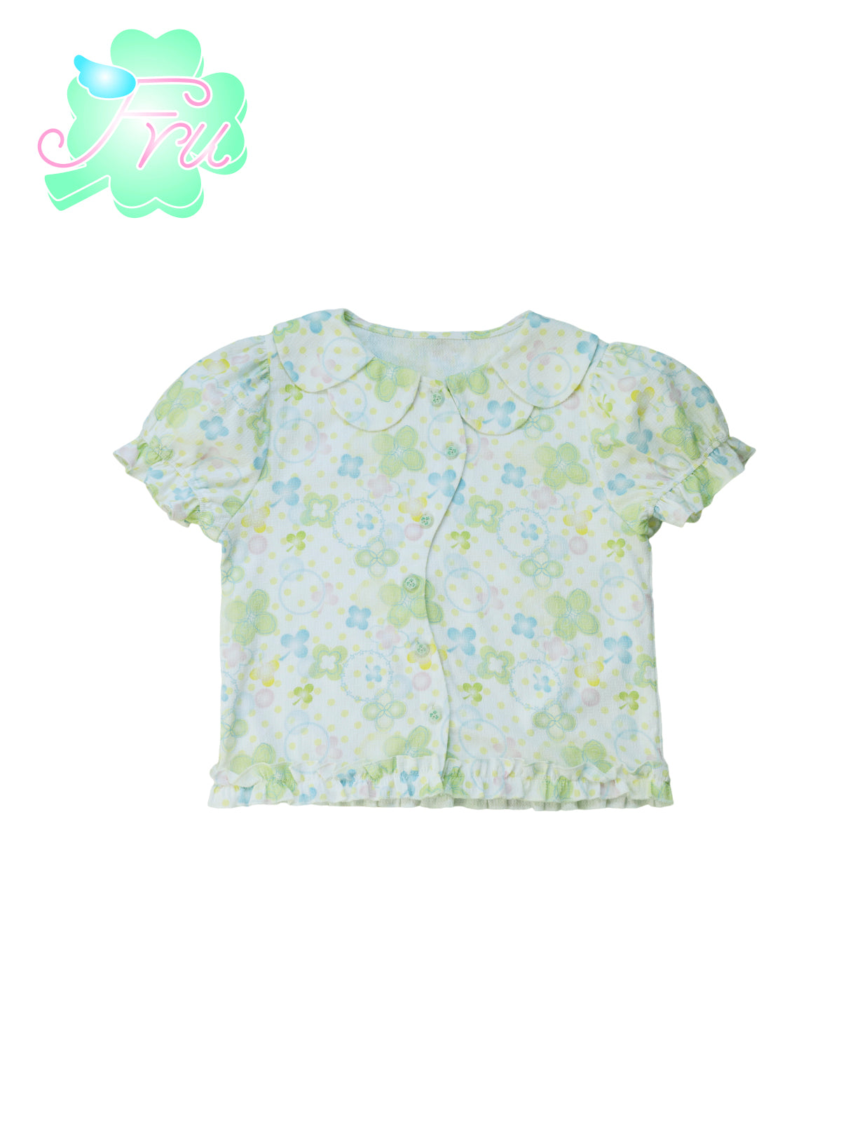 Clover Puff Sleeve Shojo Shirt