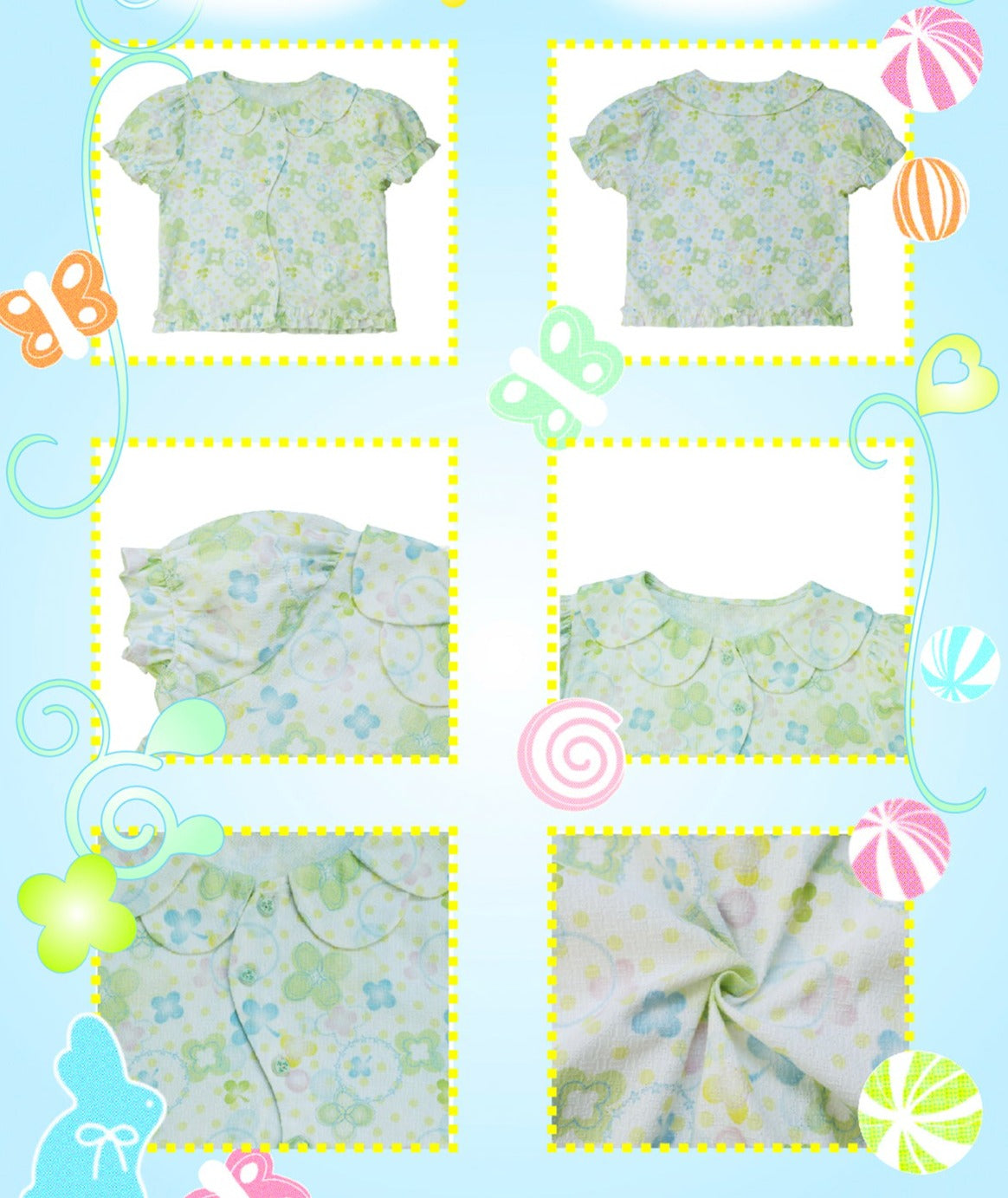 Clover Puff Sleeve Shojo Shirt