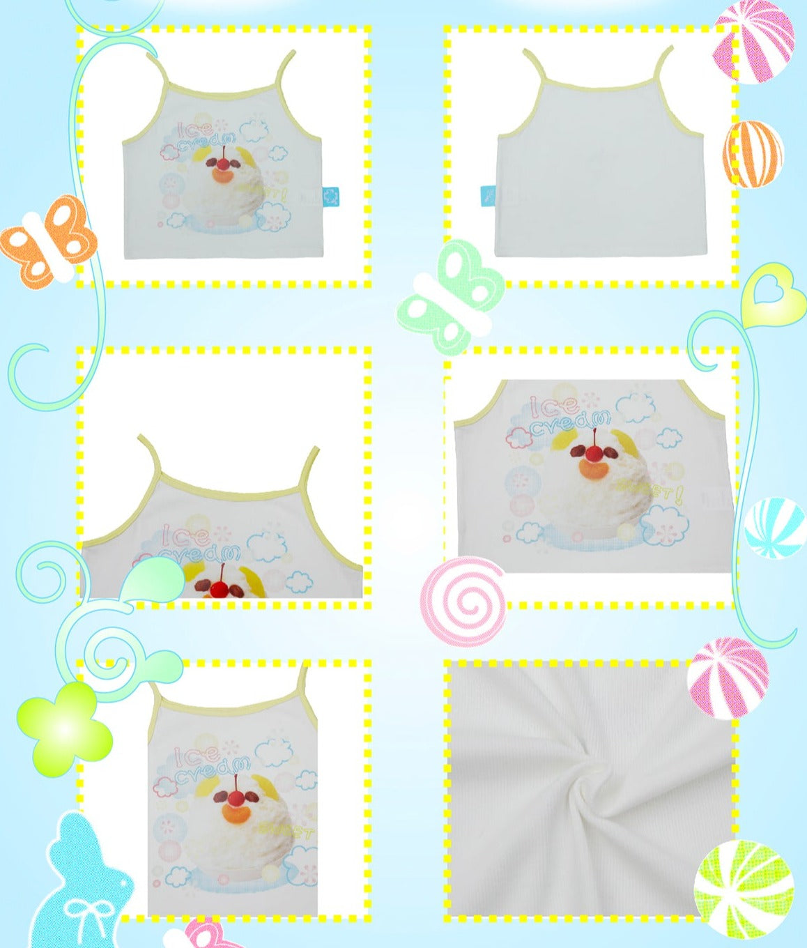 Ice Cream Shojo White Cami Top