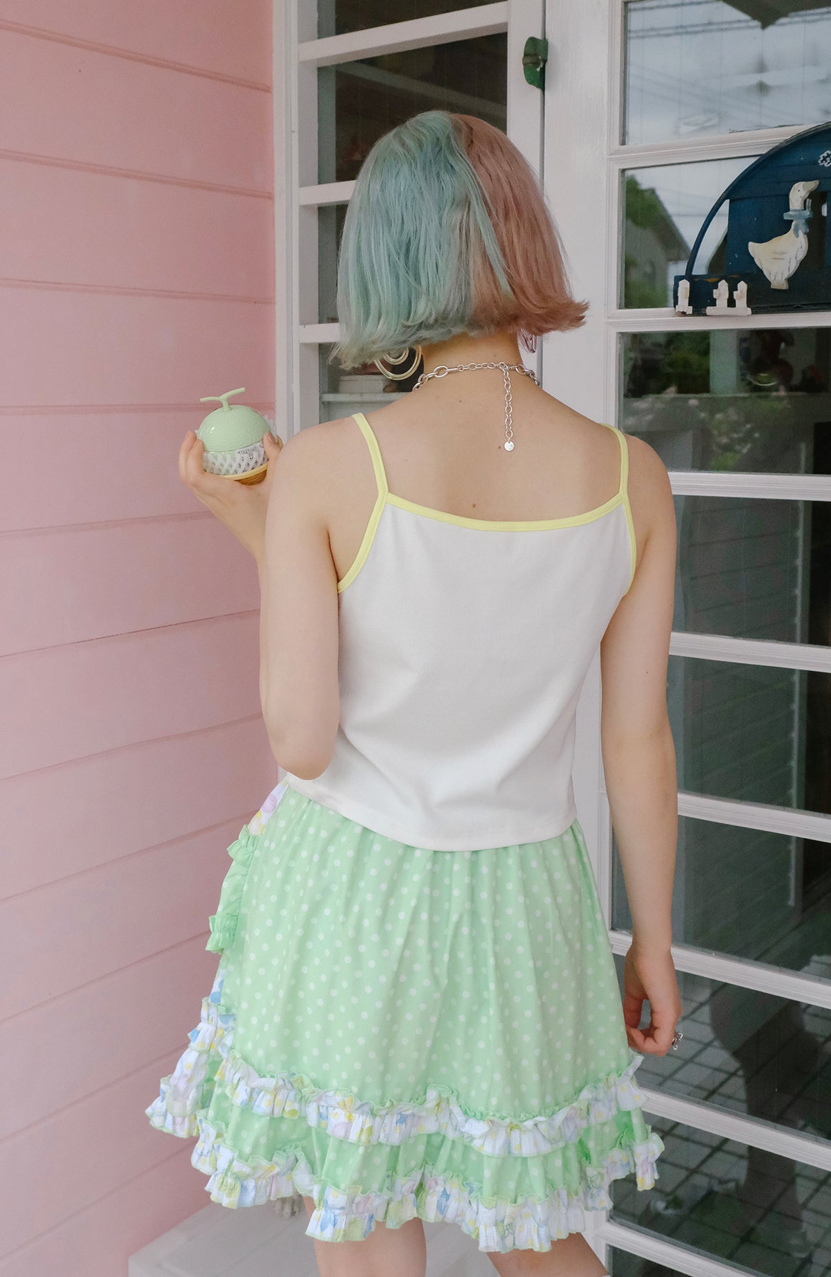 Ice Cream Shojo White Cami Top