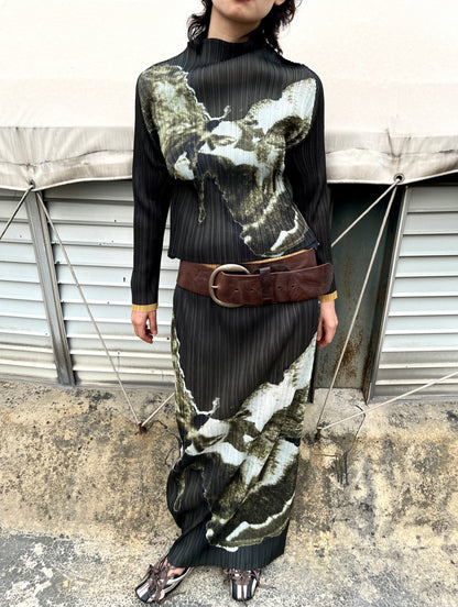 Moss Pleated Shirt