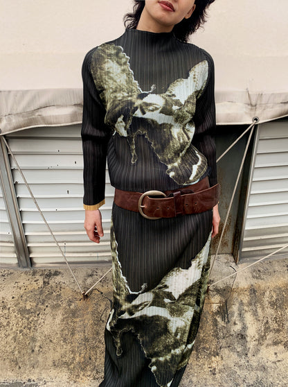 Moss Pleated Shirt