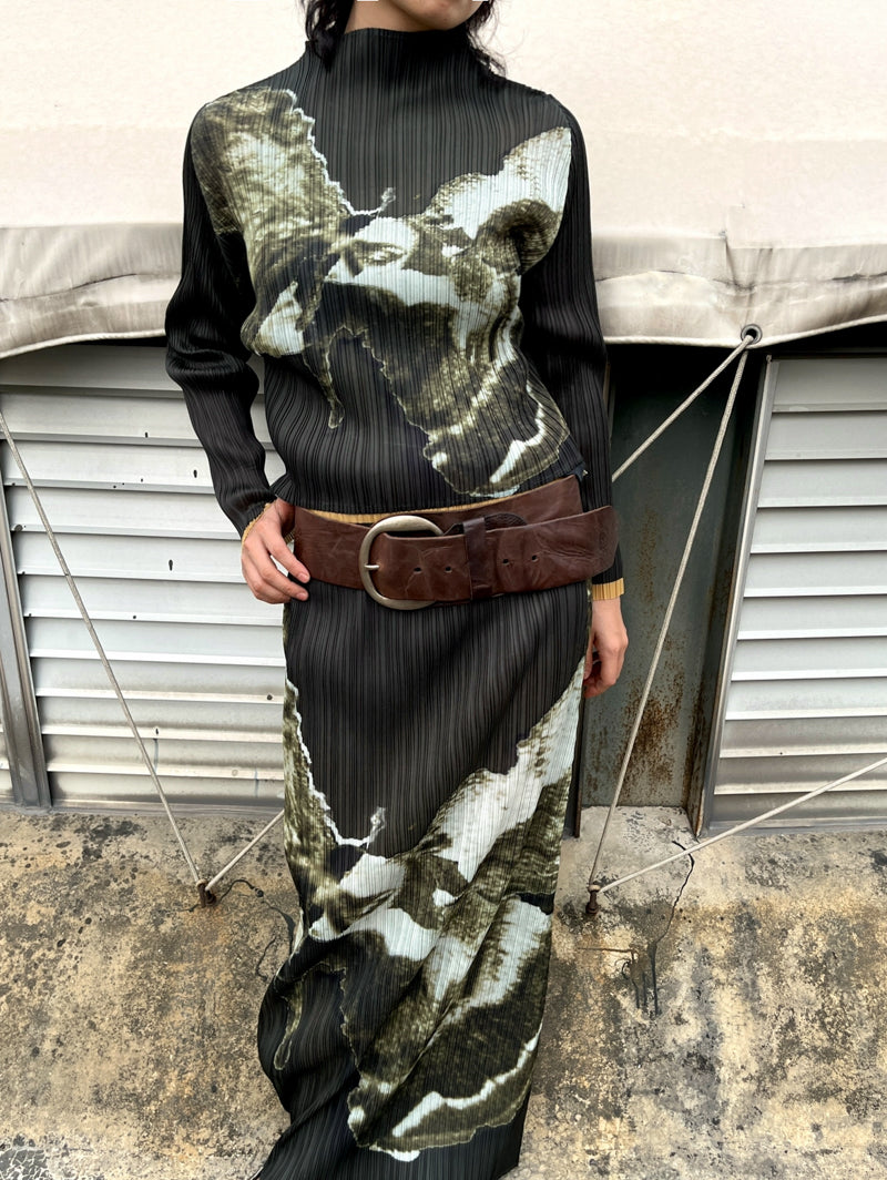 Moss Pleated Shirt