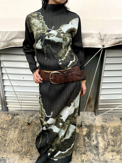 Moss Pleated Shirt