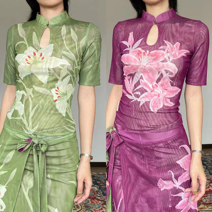 Lily Cheongsam 2-Way Shirt