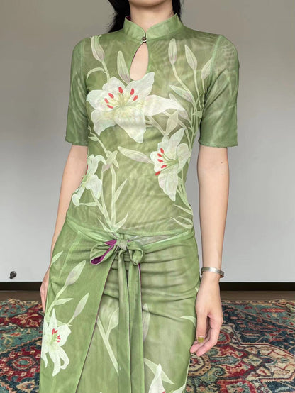 Lily Cheongsam 2-Way Shirt