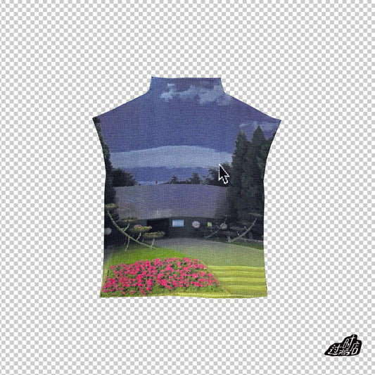 Night Garden Pleated Shirt