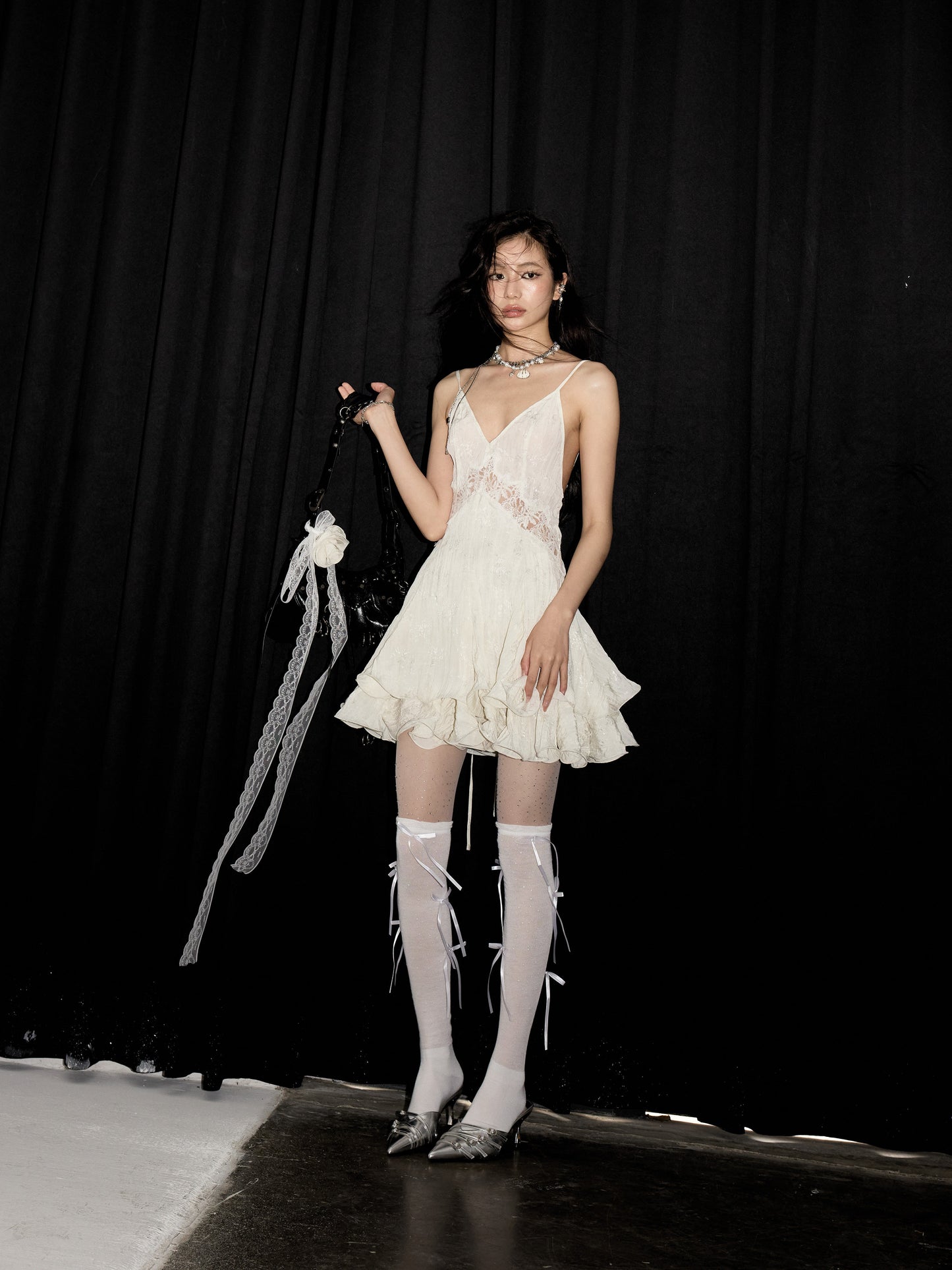 Balletcore Fairy Lace Cami Dress