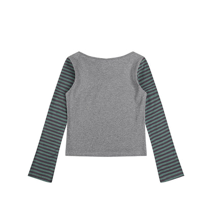 Mori Ladybug Striped Shirt