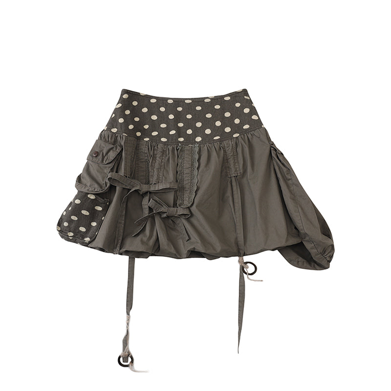 Polka Dots Ballon Skirt