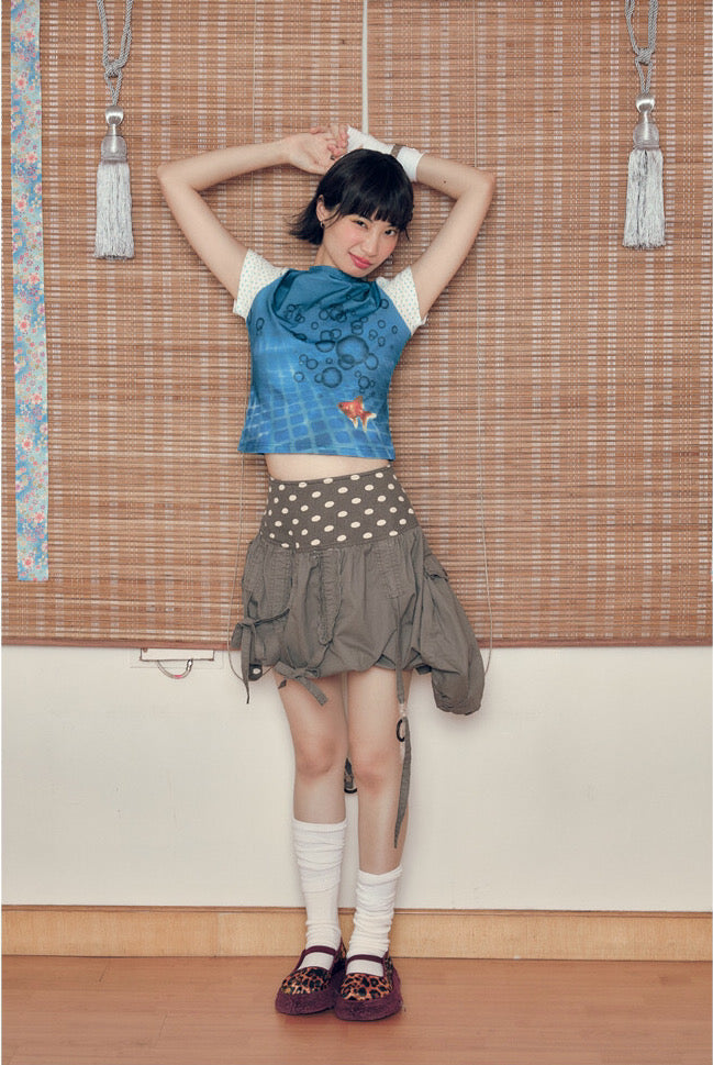Polka Dots Ballon Skirt