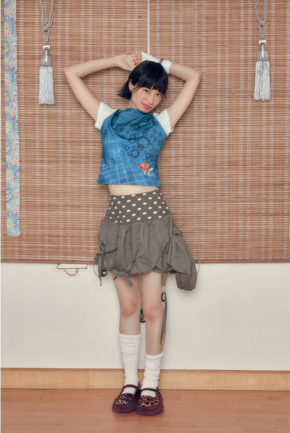 Polka Dots Ballon Skirt
