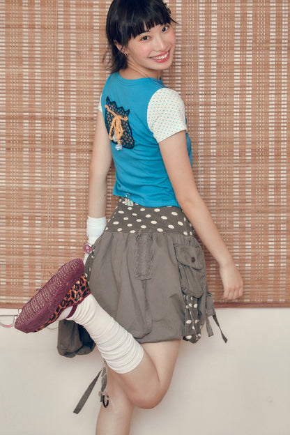 Polka Dots Ballon Skirt