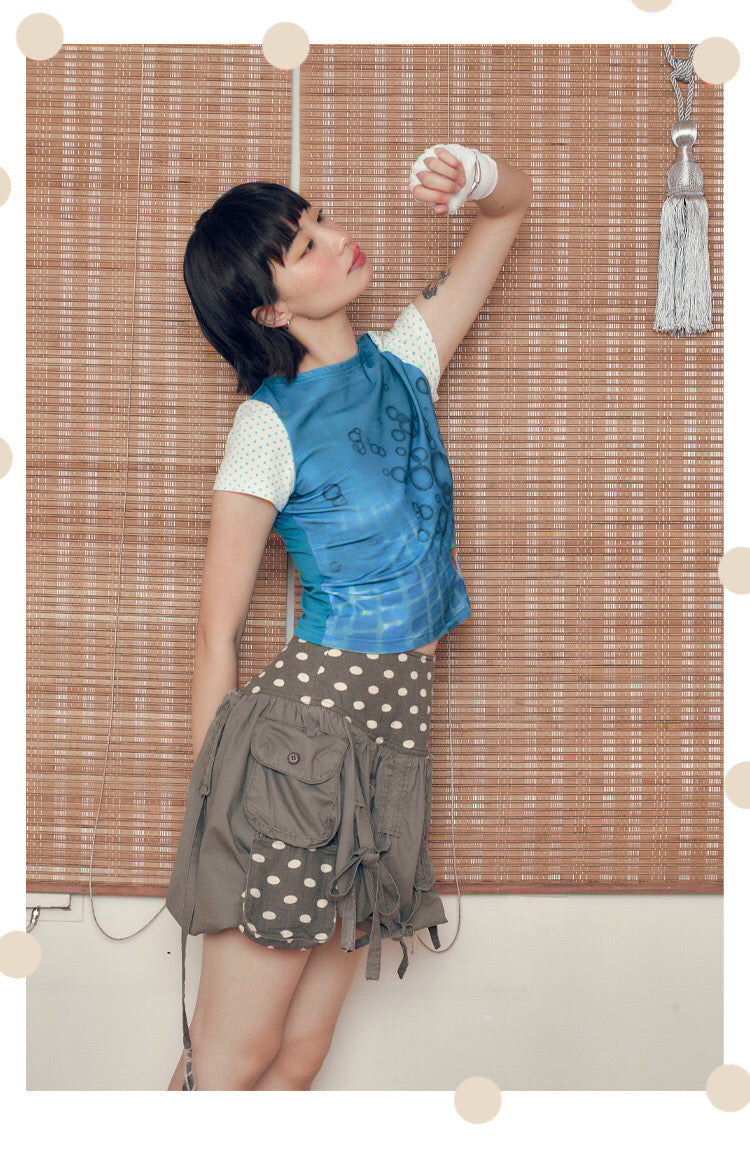 Polka Dots Ballon Skirt
