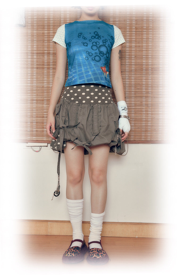 Polka Dots Ballon Skirt