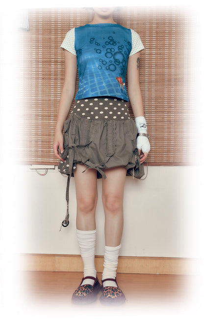 Polka Dots Ballon Skirt