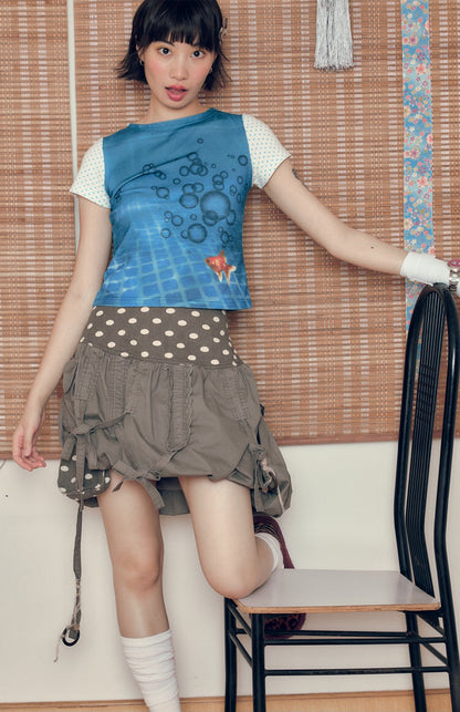 Polka Dots Ballon Skirt