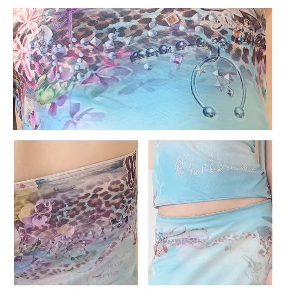Kitty Cat Lake Summer Vacay Maxi Skirt