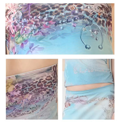 Kitty Cat Lake Summer Vacay Maxi Skirt