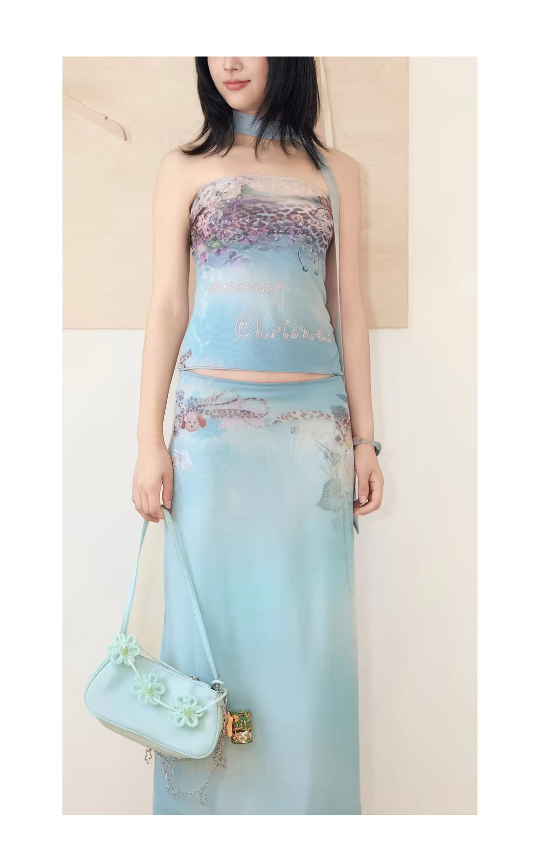 Kitty Cat Lake Summer Vacay Maxi Skirt
