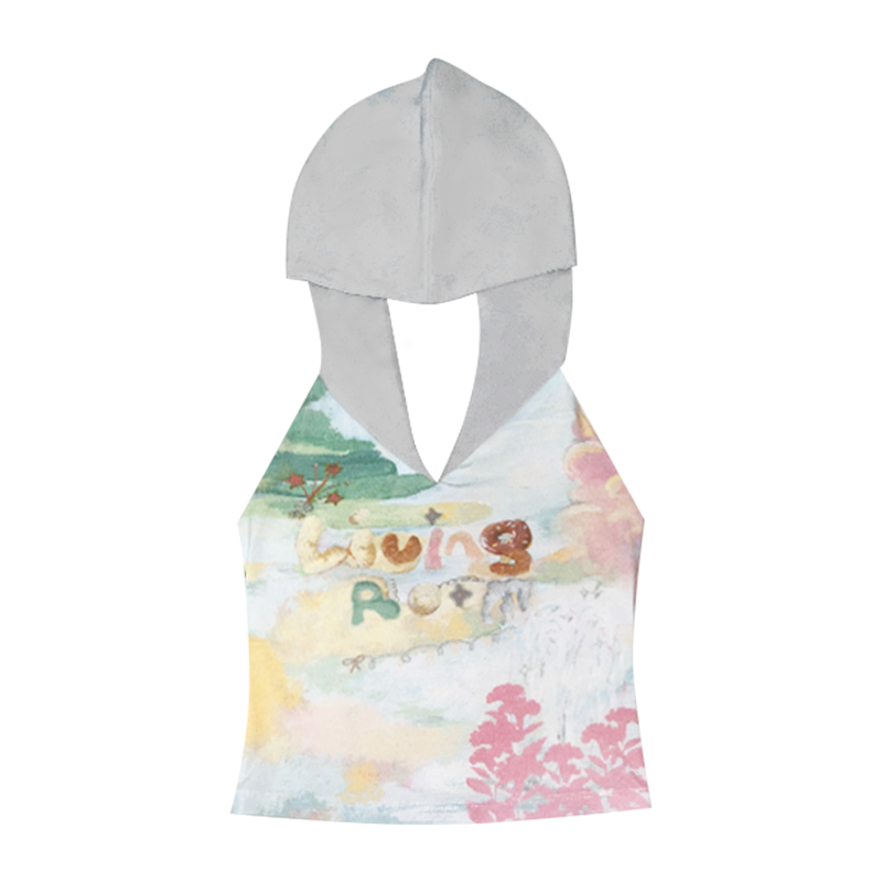 Wind in the Willow Donut Pastel Tank Hoodie Top