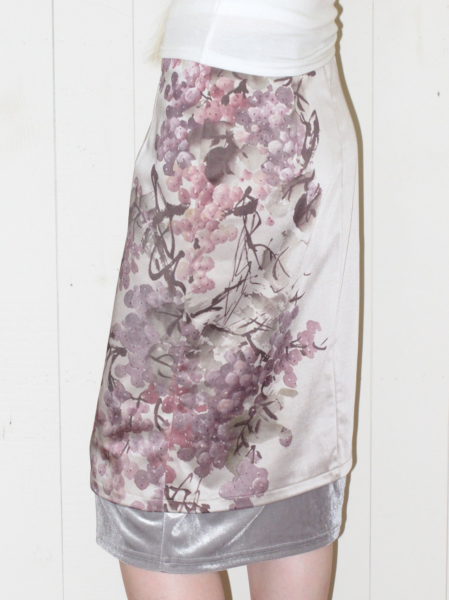 Beneath the Vine Satin Skirt