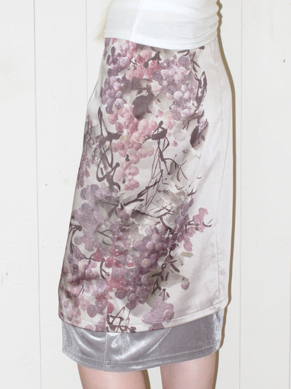 Beneath the Vine Satin Skirt