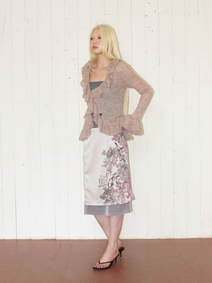 Beneath the Vine Satin Skirt