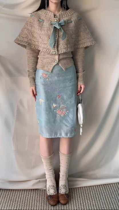 Fairy Bow 2-Way Knit Sweater