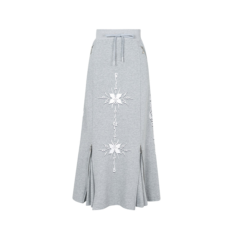 strike-a-pose-grey-tribal-print-fishtail-skirt