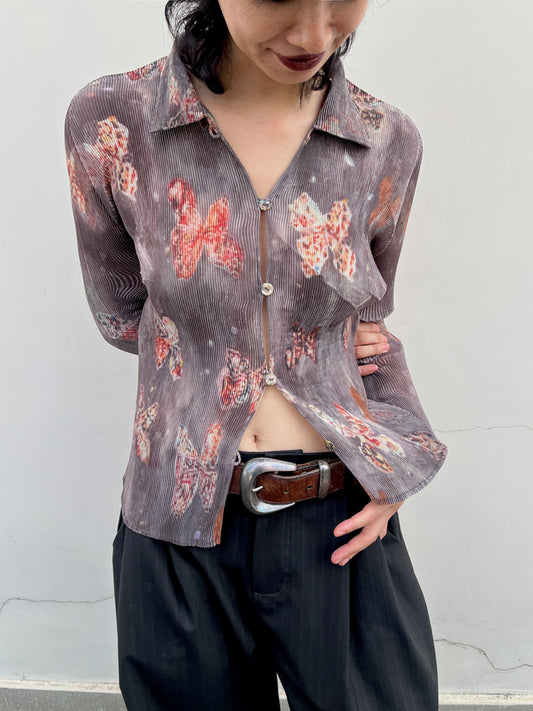 Butterfly Pleated Shirt