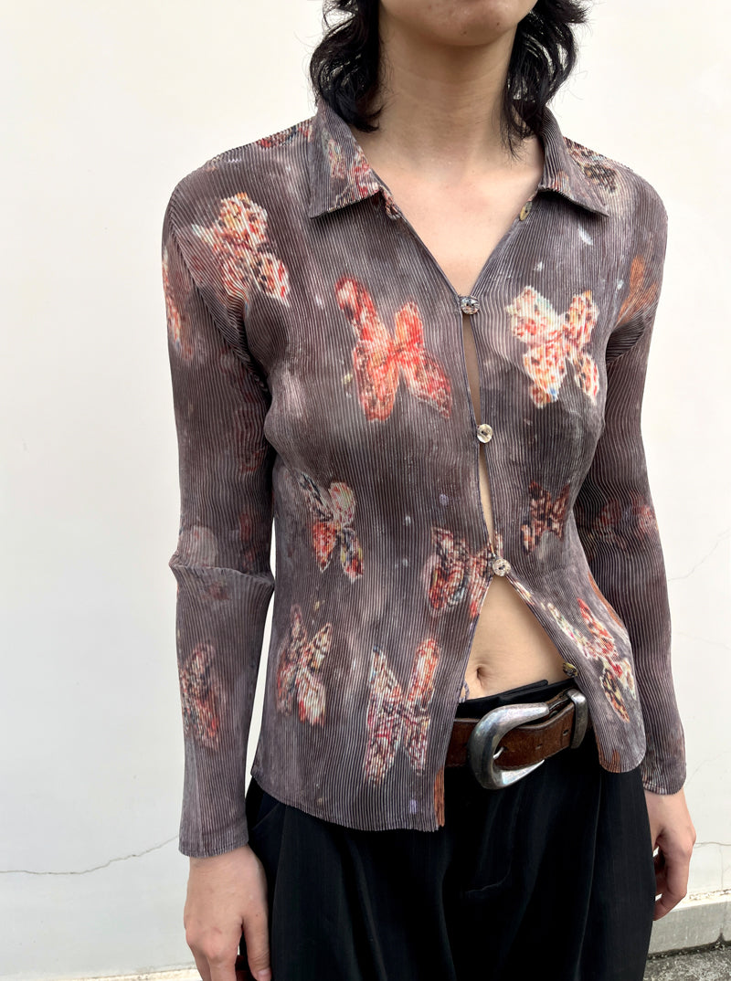 Butterfly Pleated Shirt